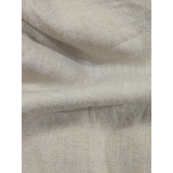 Harve Benard Tan Shimmer Linen Straight Leg Dress Pants Womens 10 Holiday Lined - Picture 9 of 11